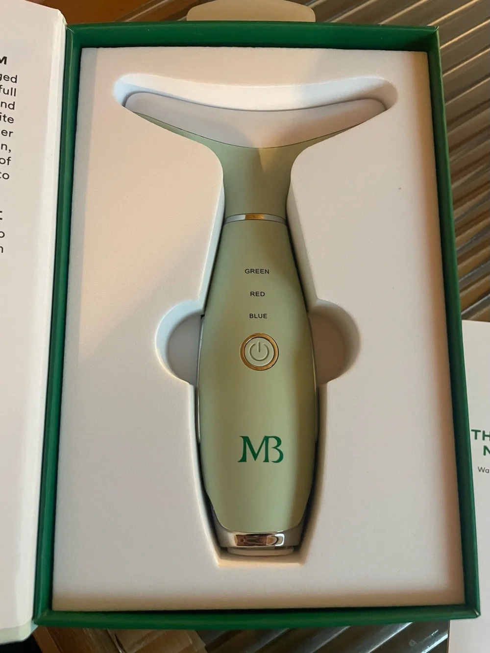 Mario Badescu Triple Light Thermal Face and Neck Massager NIB